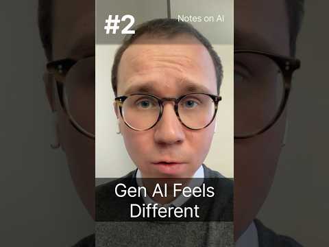 Why Generative AI Feels Different